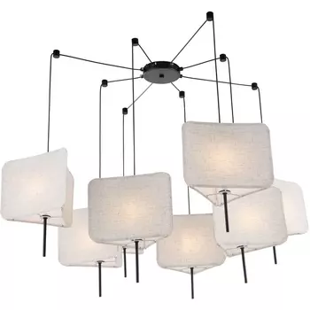 Подвесная люстра паук Lussole Oldham LSP-6062