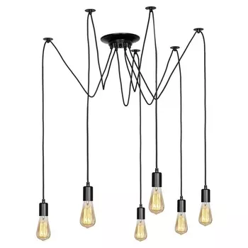 Подвесная люстра IP21 паук Lussole LGO Shirley GRLSP-8172