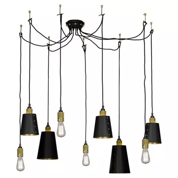 Подвесная люстра IP21 паук Lussole Loft Shirley GRLSP-9869