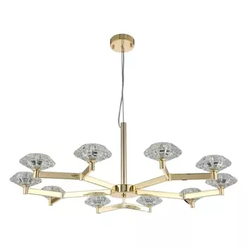 Подвесная люстра REBECA SP10 GOLD (Crystal Lux)