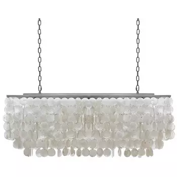 Подвесная люстра Rectangle Shell Chandelier 2 Cascades ImperiumLoft 40,1836 (75535-22)