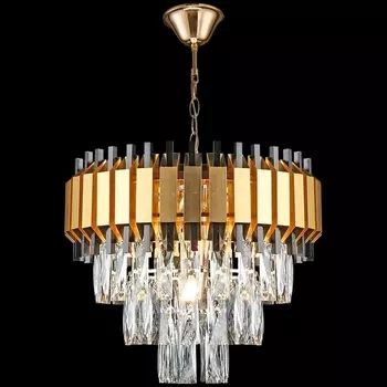 Подвесная люстра хрусталь Reluce 02144-0.4-05 FGD+BK