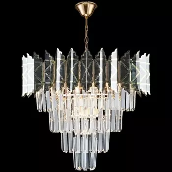 Подвесная люстра хрусталь Reluce 02202-0.4-07 FGD+BK