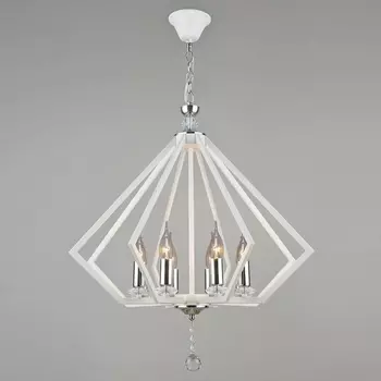 Подвесная люстра Reluce 05325-0.4-08 WT+CR в виде свечи