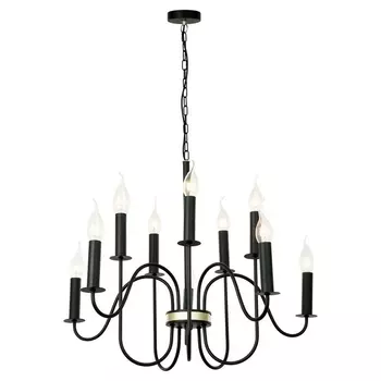 Подвесная люстра IP21 Lussole LGO Roosevelt GRLSP-8198 в виде свечи