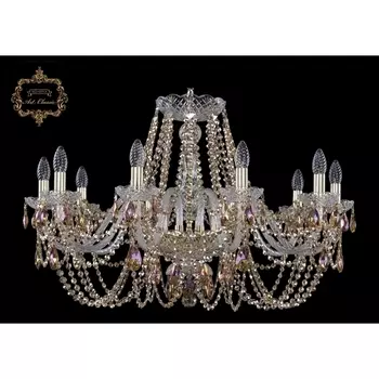 Подвесная люстра с хрустальными подвесками Art Classic 11.11 11.11.10.300.Gd.Sp.R777 подсвечник с подвесками