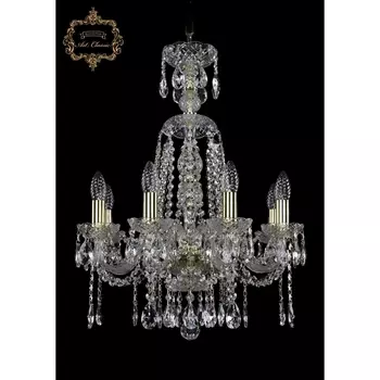 Подвесная люстра с хрустальными подвесками Art Classic 11.12 11.12.8.165.XL-63.Gd.Sp подсвечник с подвесками