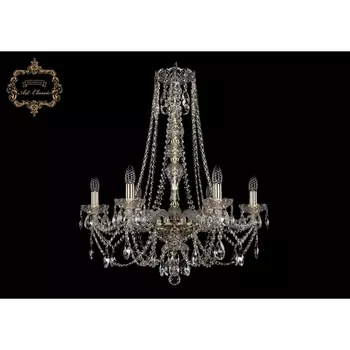 Подвесная люстра с хрустальными подвесками Art Classic 11.21 11.21.6.220.h-74.Gd.Sp