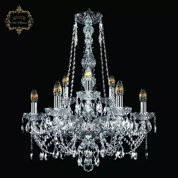 Подвесная люстра с хрустальными подвесками Art Classic 11.21 11.21.6+3.200.h-68.Cr.Sp подсвечник с подвесками