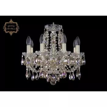 Подвесная люстра с хрустальными подвесками Art Classic 11.21 11.21.8.141.Gd.Sp.R801 подсвечник с подвесками