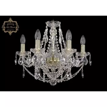 Подвесная люстра с хрустальными подвесками Art Classic 11.22 11.22.6.165.Gd.Sp