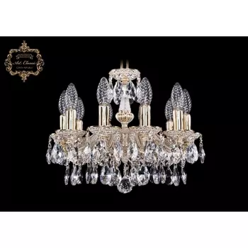 Подвесная люстра с хрустальными подвесками Art Classic 31.01 31.01.10.120.A.GW.Sp