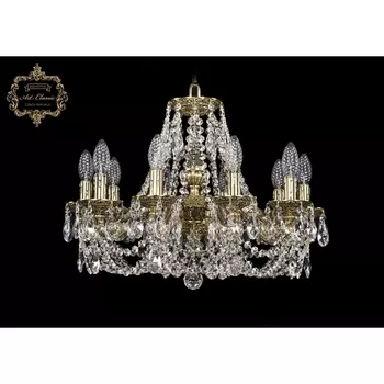 Подвесная люстра с хрустальными подвесками Art Classic 31.01 31.01.10.170.C.GB.Sp