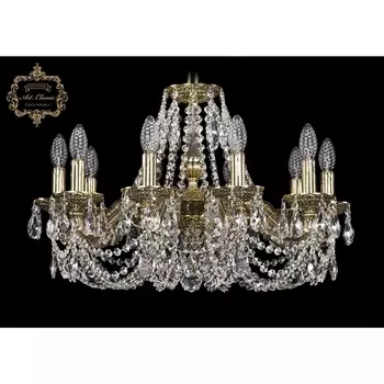 Подвесная люстра с хрустальными подвесками Art Classic 31.01 31.01.10.215.C.GB.Sp