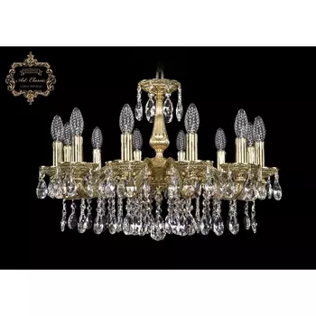 Подвесная люстра с хрустальными подвесками Art Classic 31.01 31.01.12.215.A.G.Sp