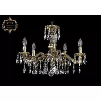 Подвесная люстра с хрустальными подвесками Art Classic 31.01 31.01.5.170.A.GB.Sp