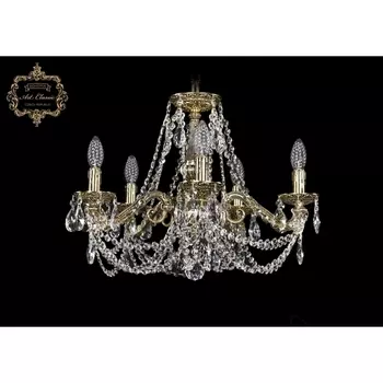 Подвесная люстра с хрустальными подвесками Art Classic 31.01 31.01.5.170.C.GB.Sp