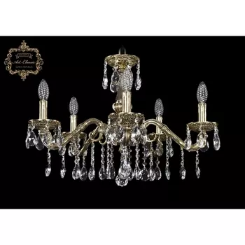 Подвесная люстра с хрустальными подвесками Art Classic 31.01 31.01.5.215.A.GB.Sp