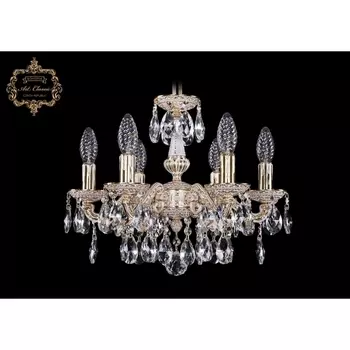 Подвесная люстра с хрустальными подвесками Art Classic 31.01 31.01.6.120.A.GW.Sp