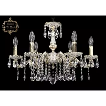 Подвесная люстра с хрустальными подвесками Art Classic 31.01 31.01.6.215.A.GW.Sp