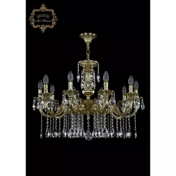 Подвесная люстра с хрустальными подвесками Art Classic 31.02 31.02.10.CK250SP.A.G.Sp