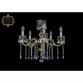 Подвесная люстра с хрустальными подвесками Art Classic 31.05 31.05.5.175.A.GB.Sp
