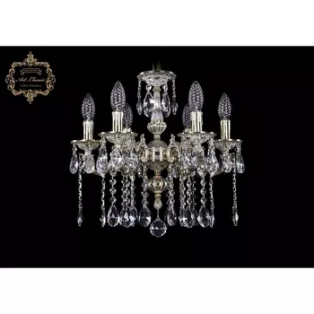 Подвесная люстра с хрустальными подвесками Art Classic 31.05 31.05.6.125.A.GW.Sp