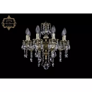 Подвесная люстра с хрустальными подвесками Art Classic 31.05 31.05.8.125.B.GB.Sp