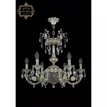 Подвесная люстра с хрустальными подвесками Art Classic 31.11 31.11.6.KR175SP.175IT.GW.Sp