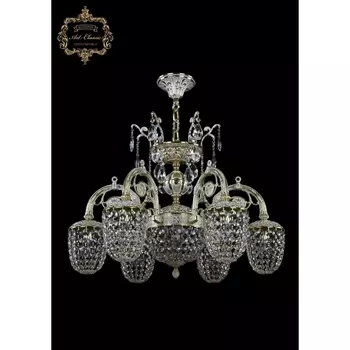 Подвесная люстра с хрустальными подвесками Art Classic 31.23 31.23.6.KR175SP.175IT.GW.Sp