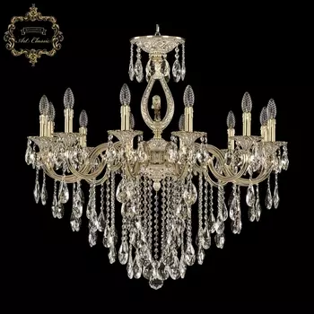 Подвесная люстра с хрустальными подвесками Art Classic 31.24 31.2401.12.300.B.GW.FL3B