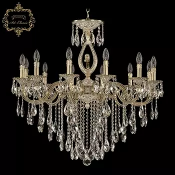Подвесная люстра с хрустальными подвесками Art Classic 31.24 31.2401.12.300.B.GW.FL3M