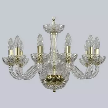 Подвесная люстра с хрусталем 1310/10/195 G Cl/Clear/M-1F (Bohemia)