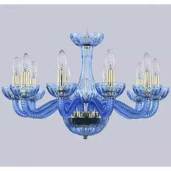 Подвесная люстра с хрусталем 1311/10/200 G Aq/Aquamarime/M-1H (Bohemia)