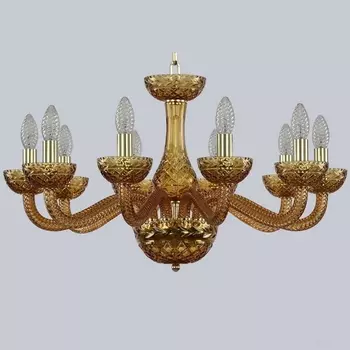 Подвесная люстра с хрусталем 1311/10/240 G Am/Amber/M-1F (Bohemia)