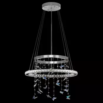 Подвесная люстра с пультом с бабочками Citilux Etera CL322060 с подвесками