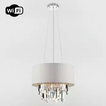 Подвесная люстра WiFi с управлением смартфоном Eurosvet Amantea 10122/6 хром (Умный дом, Алиса, WiFi, голосовое управление)