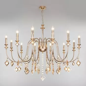 Подвесная люстра с управлением со смартфона 10120/12 Eurosvet Telao золото