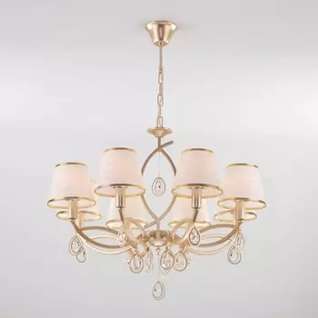 Подвесная люстра 60091/8 Eurosvet Salita перламутровое золото