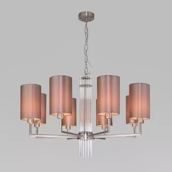 Подвесная люстра 60134/8 никель Eurosvet Soffio