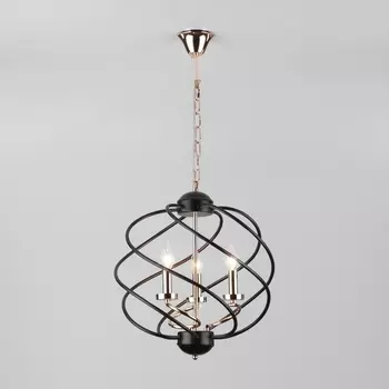 Подвесная люстра 60105/3 Eurosvet Sorrel черный в виде свечи