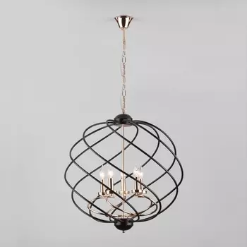 Подвесная люстра 60105/5 Eurosvet Sorrel черный в виде свечи