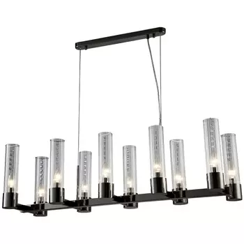 Подвесная люстра Crystal Lux OTONO OTONO SP10 L980 BLACK CHROMIUM/TRANSPARENTE