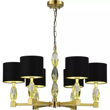 Подвесная люстра ST Luce Lingotti SL1759.303.06 Латунь/Черный E14 6*40W