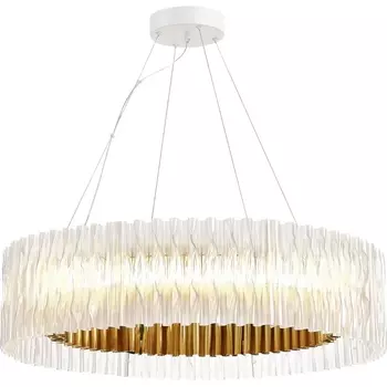 Подвесная люстра ST Luce Nazare SL6012.213.01 Золотистый/Прозрачный LED 1*87W