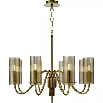 Подвесная люстра ST Luce SL2005 SL2005.303.08 латунь/коньячный E14 8*40W