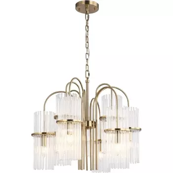 Подвесная люстра ST Luce Tasse SL6145.303.09 латунь/прозрачный E14 9*40W