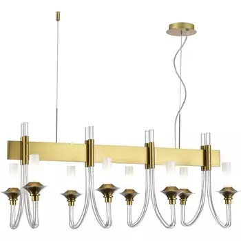 Подвесная люстра ST Luce Vetrano SL1241.213.08 Золотистый/Белый E14 8*40W