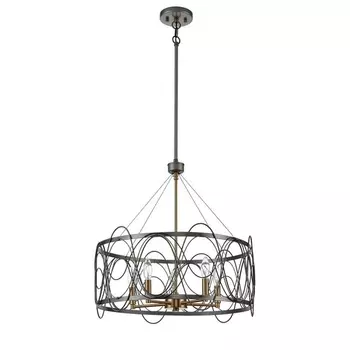 Подвесная люстра 983 Vele Luce Stradivario VL4104P05 в виде свечи