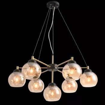 Подвесная люстра 91006/7C Natali Kovaltseva Stuttgart GOLD BLACK шарики